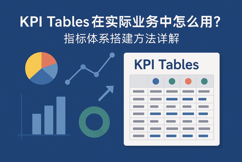 KPI Tables在实际业务中怎么用？指标体系搭建方法详解